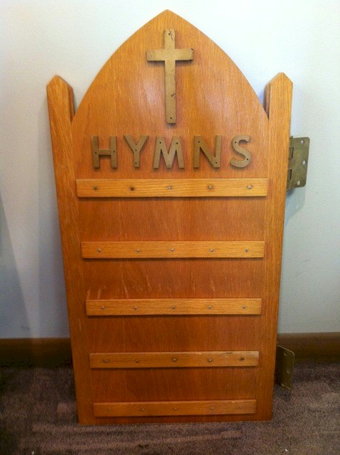 Used Hymnal Board